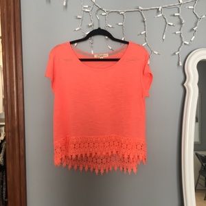 Rewind Lace Bottomed Tee